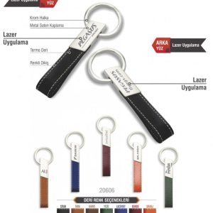 Saten Deri Anahtarlık - Görsel 1