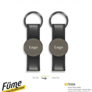 Füme Deri Anahtarlık - Görsel 1