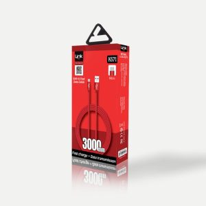 K571 Safe Micro USB Örgü Metal Başlı 3000mm Şarj/Senkronizasyon Kablosu - Görsel 1
