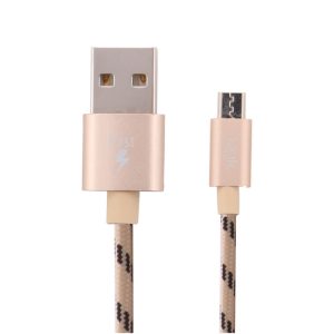 K551 Safe Micro Örgü Metal Başlı 1000mm Şarj/Senkronizasyon Kablosu - Görsel 1