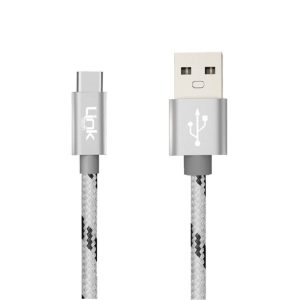 K553 Type-C Metal Başlı 30cm Şarj/Senkronizasyon Kablosu - Görsel 1