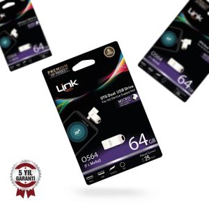 Micro Premium OTG Dual 64GB 25MB/S USB Bellek - Görsel 3